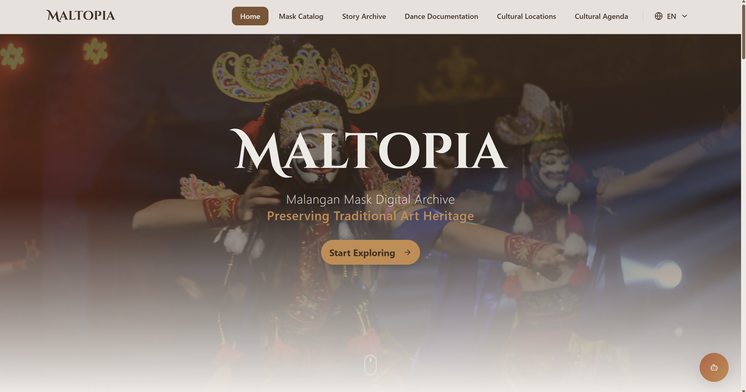 Screenshot of the Maltopia website.